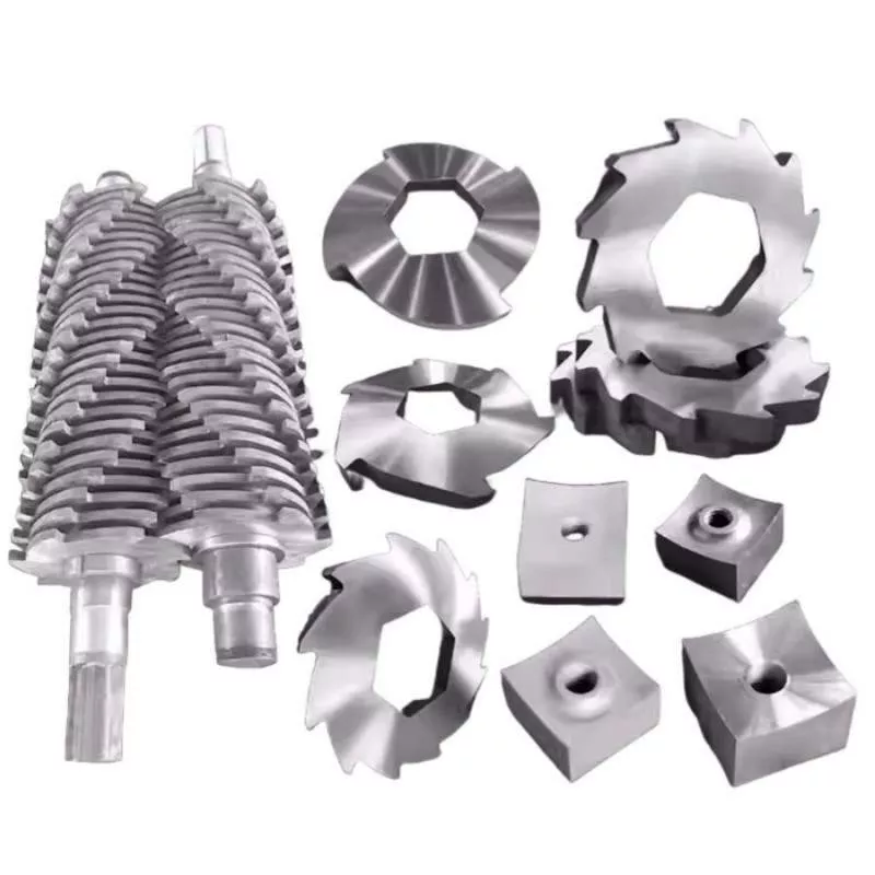custom shredder blades recycling granulator machine