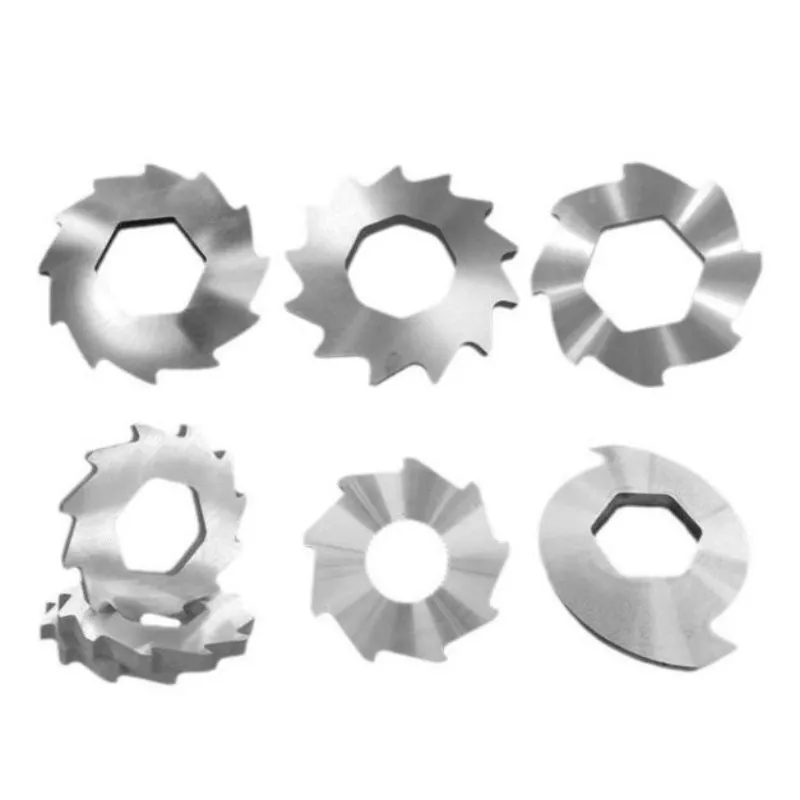 double shaft shredder blades plastic metal tire crushing