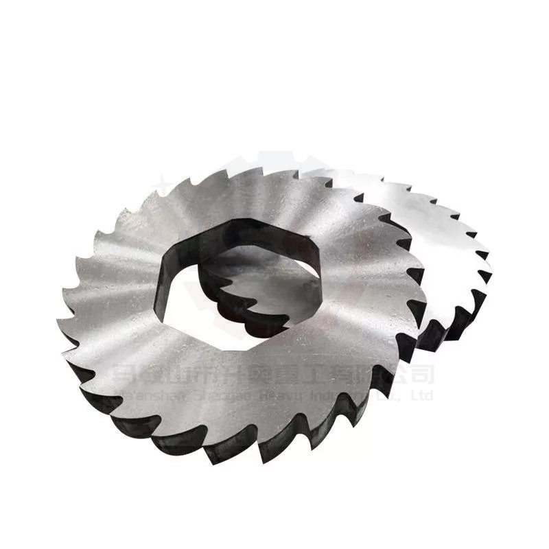heavy duty dual shaft shredder blades wood metal waste film