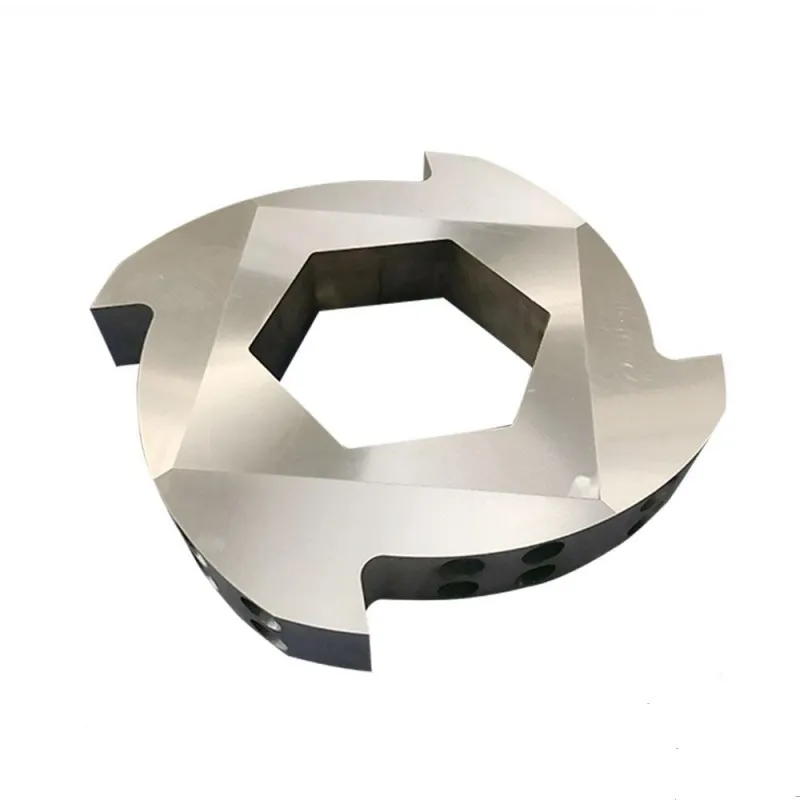 high shear shredder knives plastic size reduction equipment.