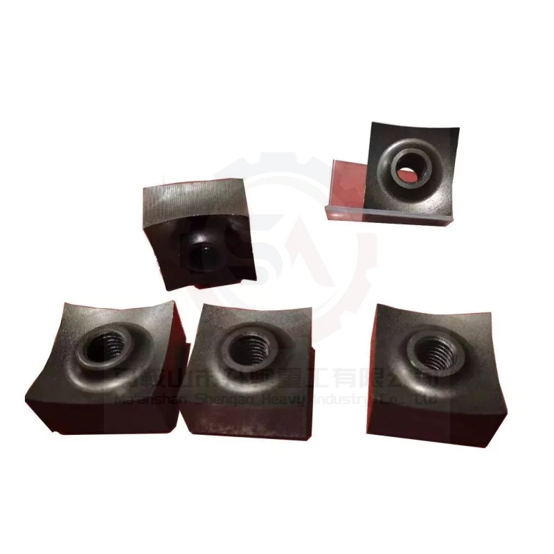 industrial shredder blades tyre rubber plastic recycling