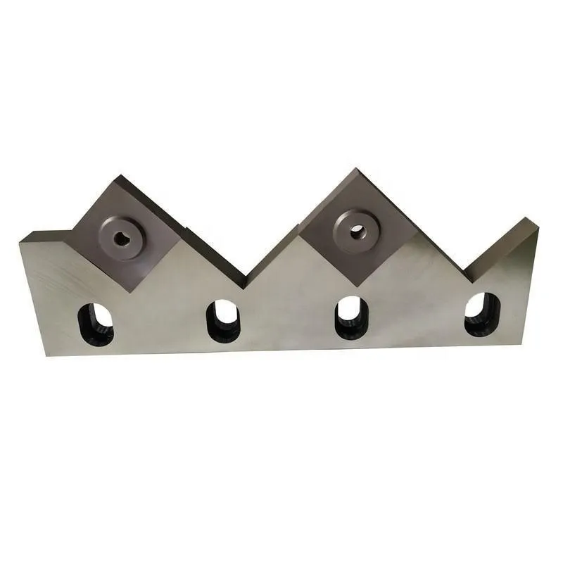 robust shredder blades for plastic metal recycling