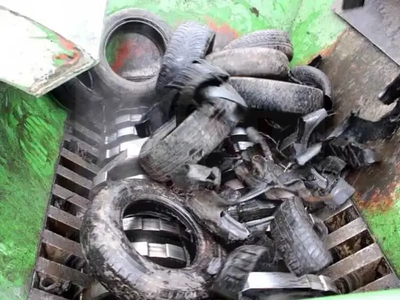 Dual-Shaft Shredder for Tire Recycling