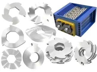 Dual Shaft Shredder Blades