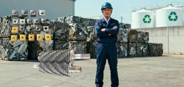 Heavy-duty shredder cutting blades Japan Automotive Recycling